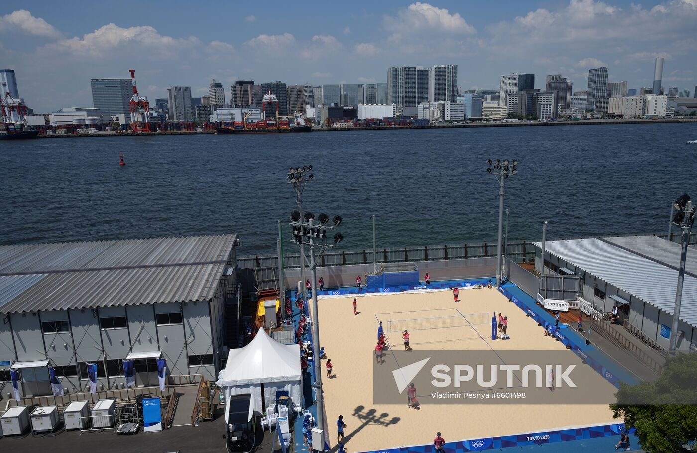 Japan Olympics 2020 Beach Volleyball Russia Training