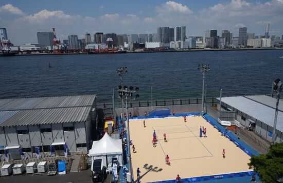 Japan Olympics 2020 Beach Volleyball Russia Training