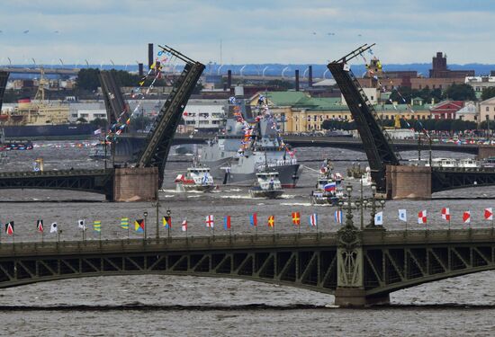 Russia Navy Day Parade Rehearsal