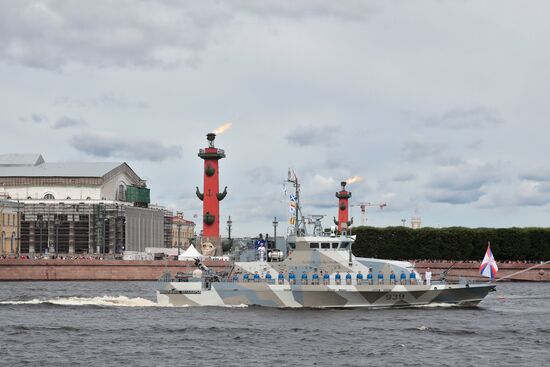 Russia Navy Day Parade Rehearsal