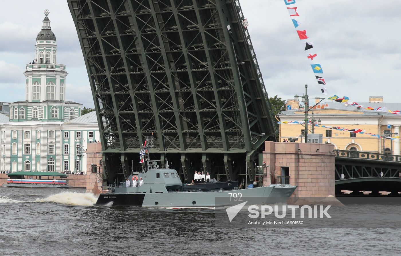 Russia Navy Day Parade Rehearsal