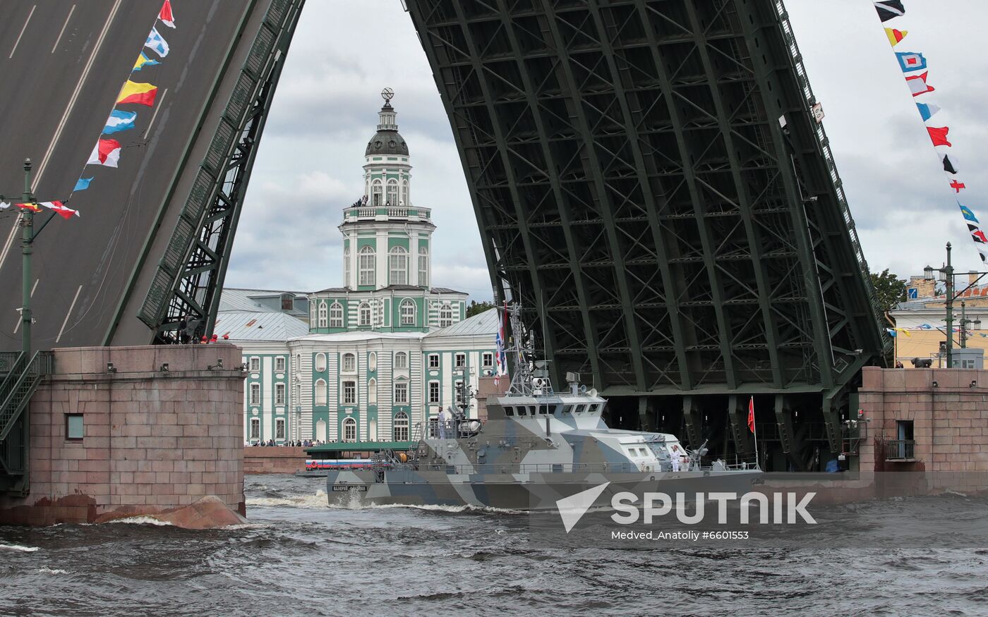 Russia Navy Day Parade Rehearsal