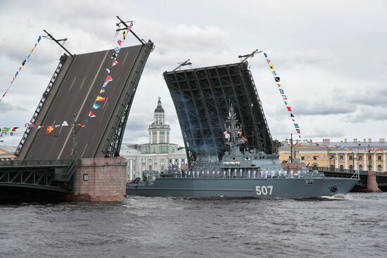 Russia Navy Day Parade Rehearsal