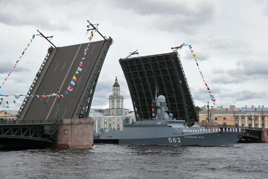 Russia Navy Day Parade Rehearsal