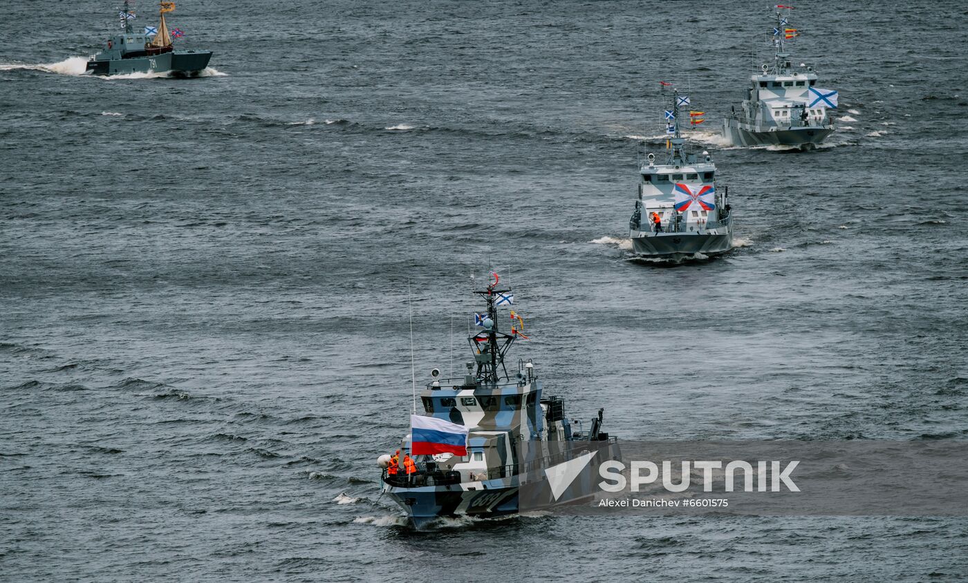 Russia Navy Day Parade Rehearsal