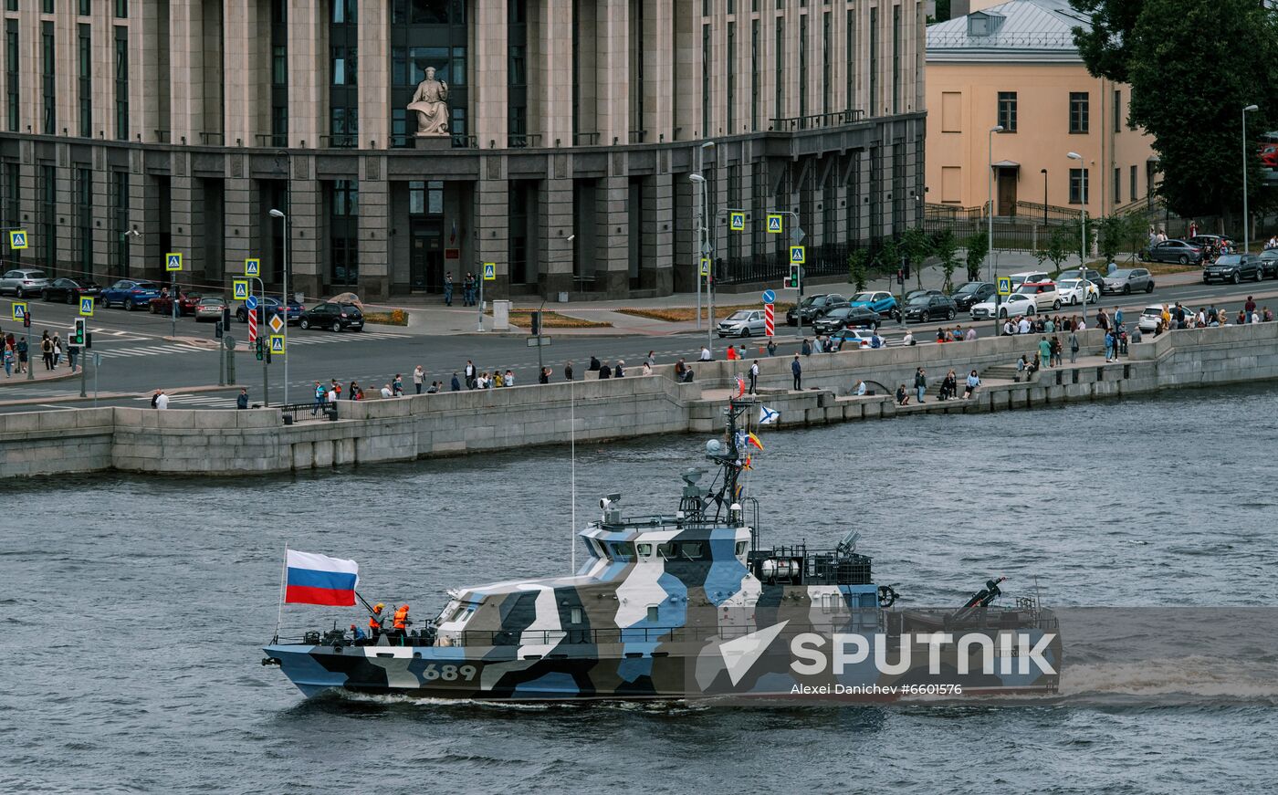 Russia Navy Day Parade Rehearsal