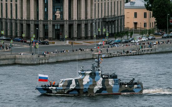 Russia Navy Day Parade Rehearsal