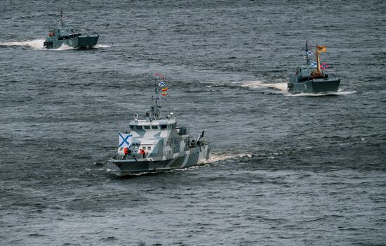 Russia Navy Day Parade Rehearsal