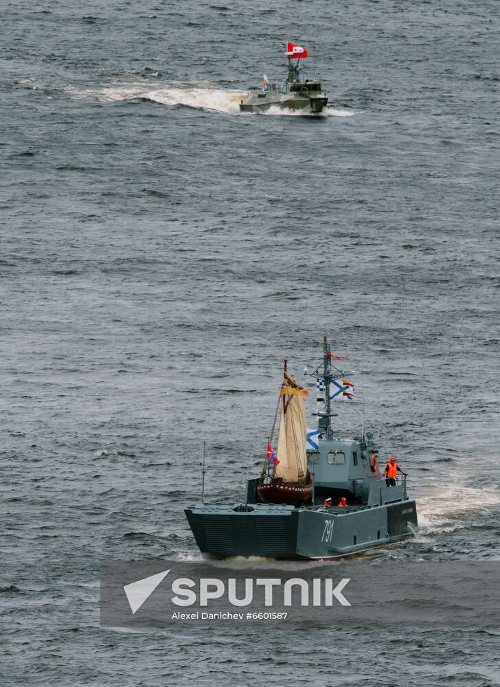 Russia Navy Day Parade Rehearsal