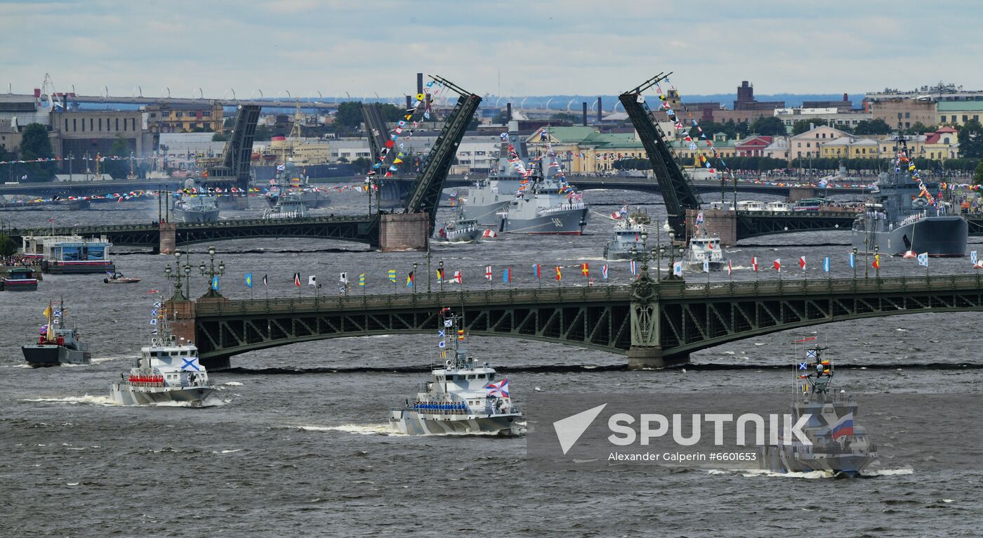 Russia Navy Day Parade Rehearsal