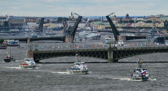 Russia Navy Day Parade Rehearsal