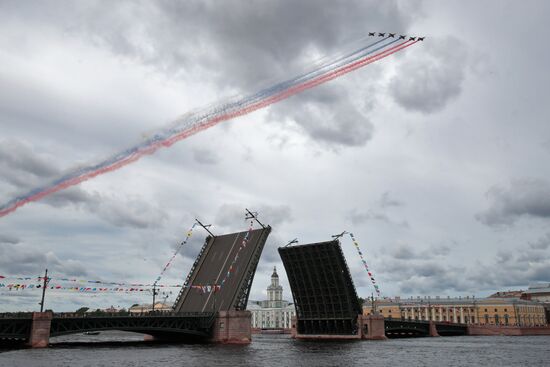 Russia Navy Day Parade Rehearsal