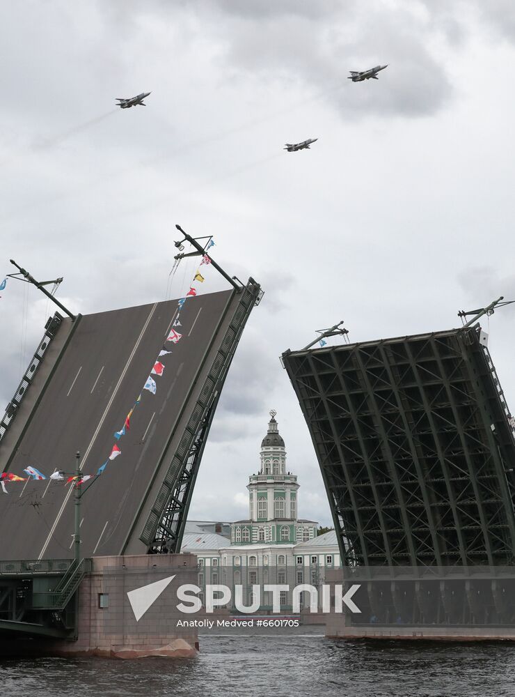 Russia Navy Day Parade Rehearsal