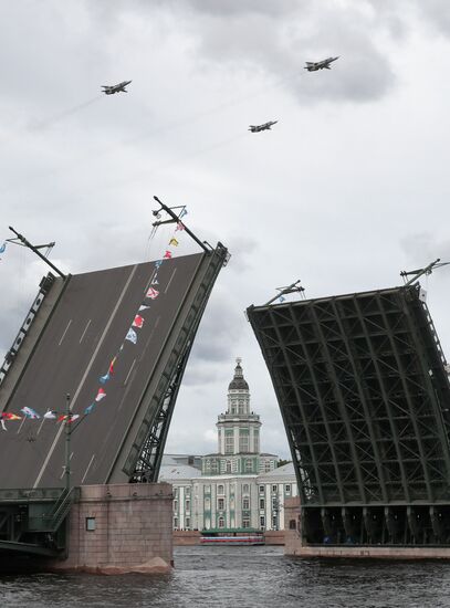 Russia Navy Day Parade Rehearsal