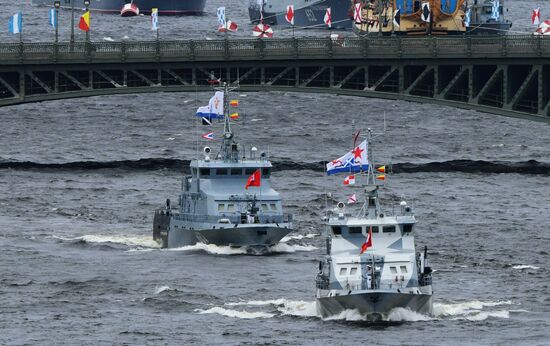 Russia Navy Day Parade Rehearsal