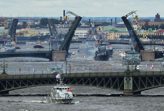 Russia Navy Day Parade Rehearsal