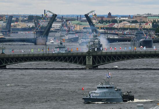 Russia Navy Day Parade Rehearsal