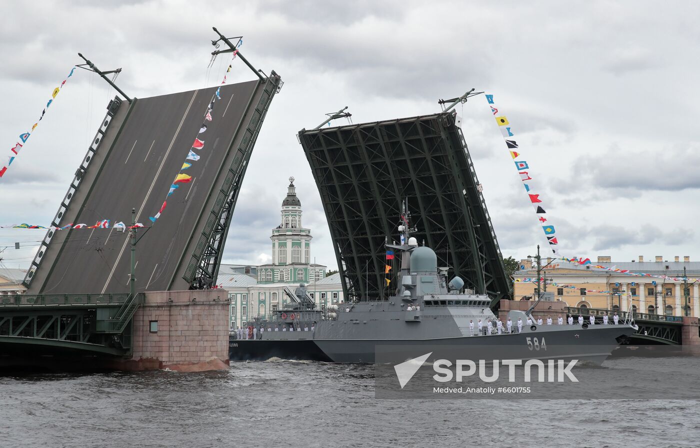 Russia Navy Day Parade Rehearsal