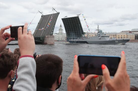 Russia Navy Day Parade Rehearsal