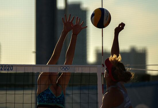 Japan Olympics 2020 Beach Volleyball Russia Training