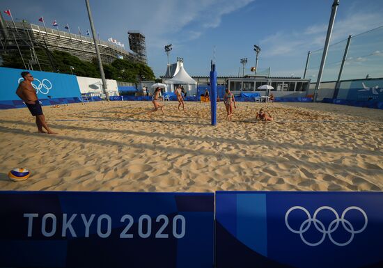 Japan Olympics 2020 Beach Volleyball Russia Training