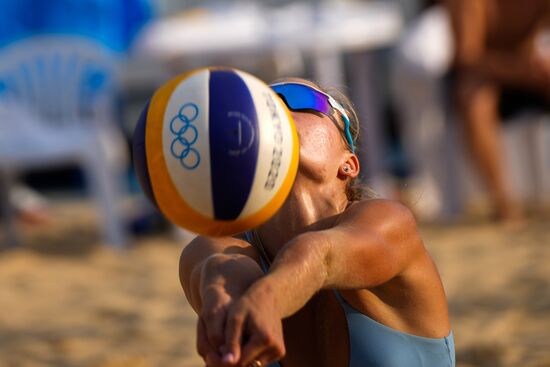 Japan Olympics 2020 Beach Volleyball Russia Training