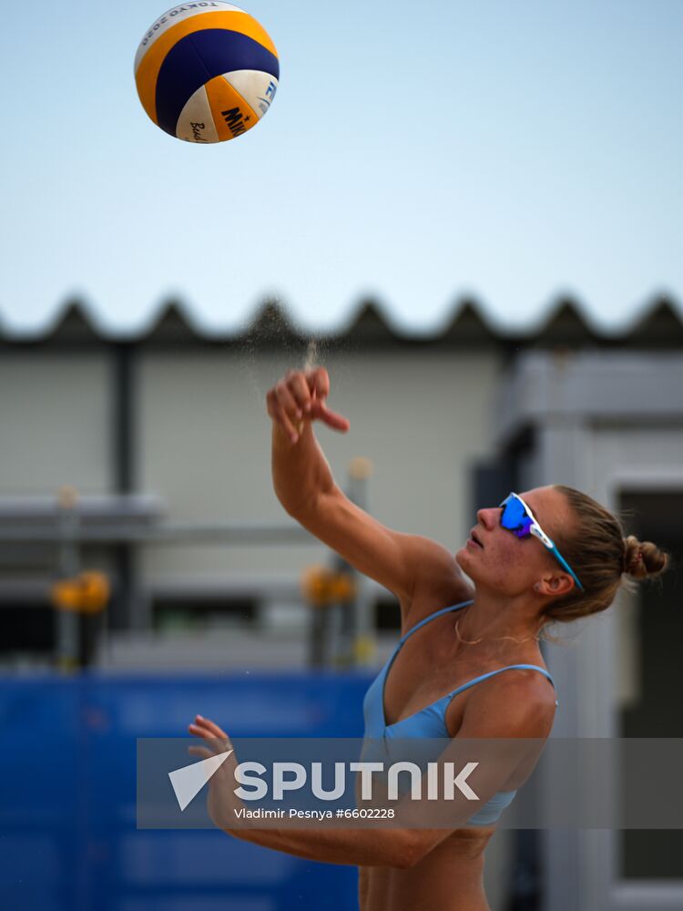Japan Olympics 2020 Beach Volleyball Russia Training