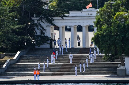 Russia Sevastopol Navy Day Parade Rehearsal