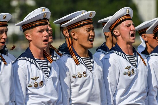 Russia Sevastopol Navy Day Parade Rehearsal