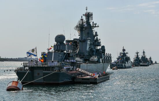 Russia Sevastopol Navy Day Parade Rehearsal