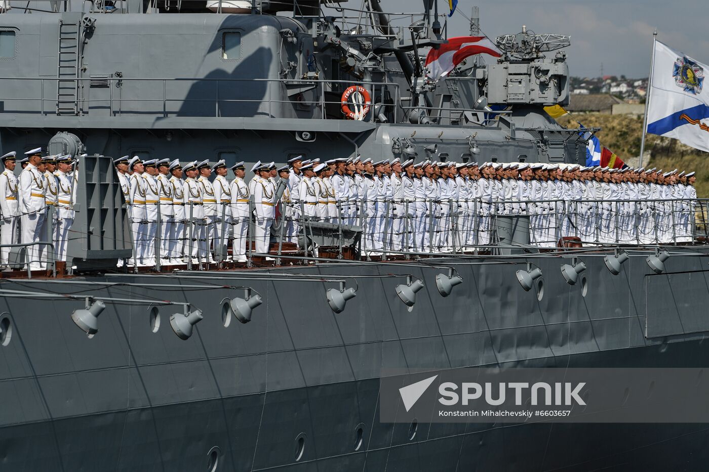 Russia Sevastopol Navy Day Parade Rehearsal
