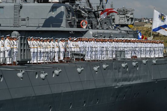 Russia Sevastopol Navy Day Parade Rehearsal
