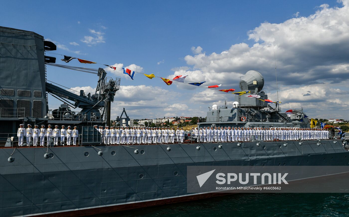 Russia Sevastopol Navy Day Parade Rehearsal