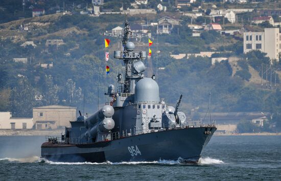 Russia Sevastopol Navy Day Parade Rehearsal