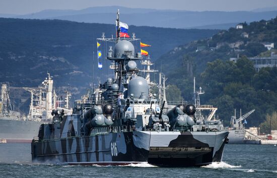 Russia Sevastopol Navy Day Parade Rehearsal