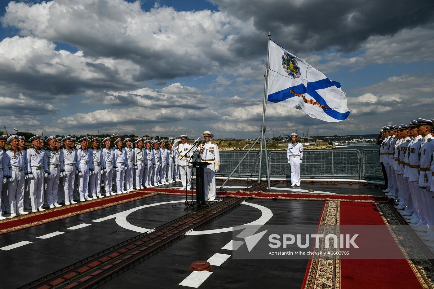 Russia Sevastopol Navy Day Parade Rehearsal