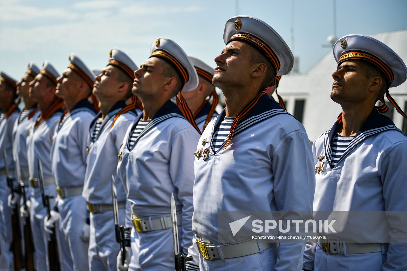 Russia Sevastopol Navy Day Parade Rehearsal