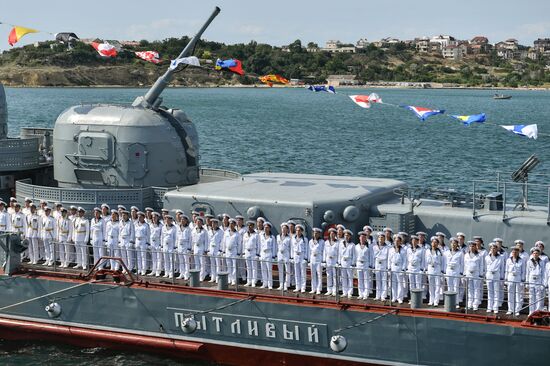 Russia Sevastopol Navy Day Parade Rehearsal