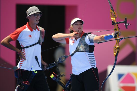 Japan Olympics 2020 Archery Mixed Team