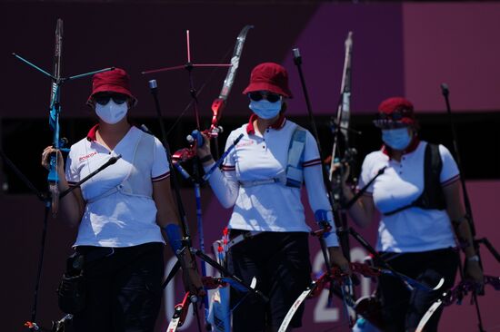 Japan Olympics 2020 Archery Women Team