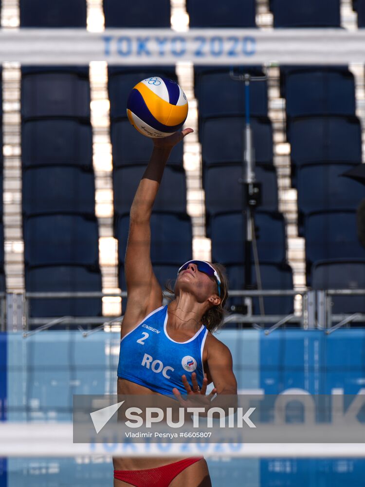 Japan Olympics 2020 Beach Volleyball Makroguzova/Kholomina - Menegatti/Orsi Toth