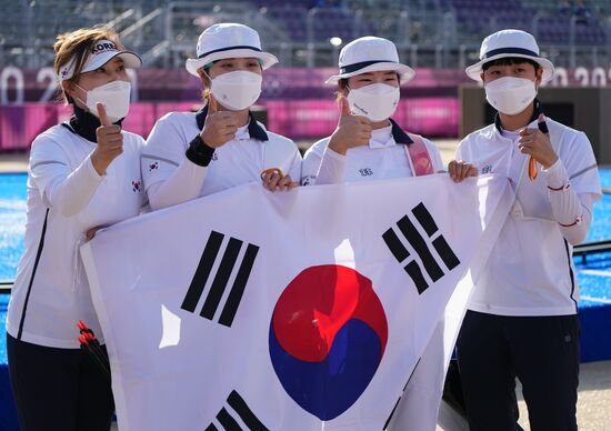 Japan Olympics 2020 Archery Women Team