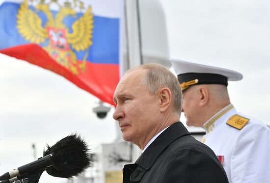 Russia Putin Main Navy Day Parade
