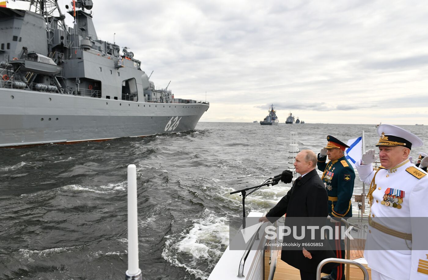 Russia Putin Main Navy Day Parade