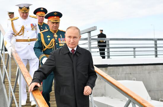 Russia Putin Main Navy Day Parade