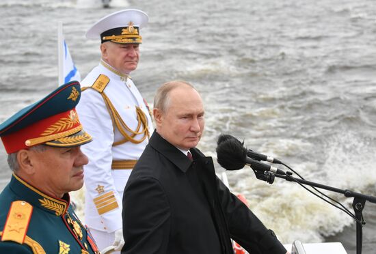 Russia Putin Main Navy Day Parade