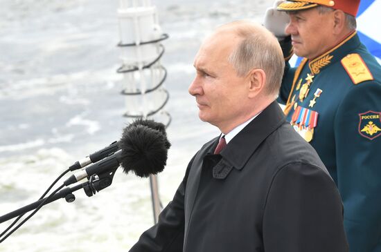 Russia Putin Main Navy Day Parade
