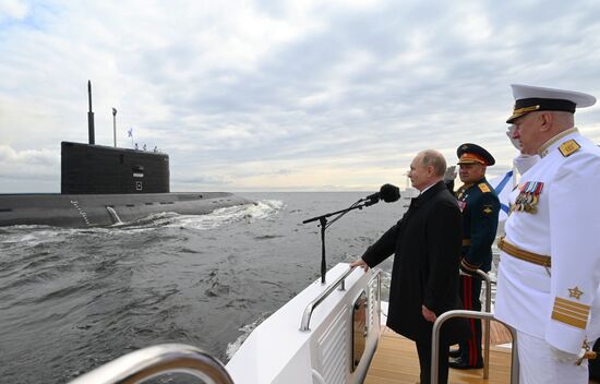 Russia Putin Main Navy Day Parade
