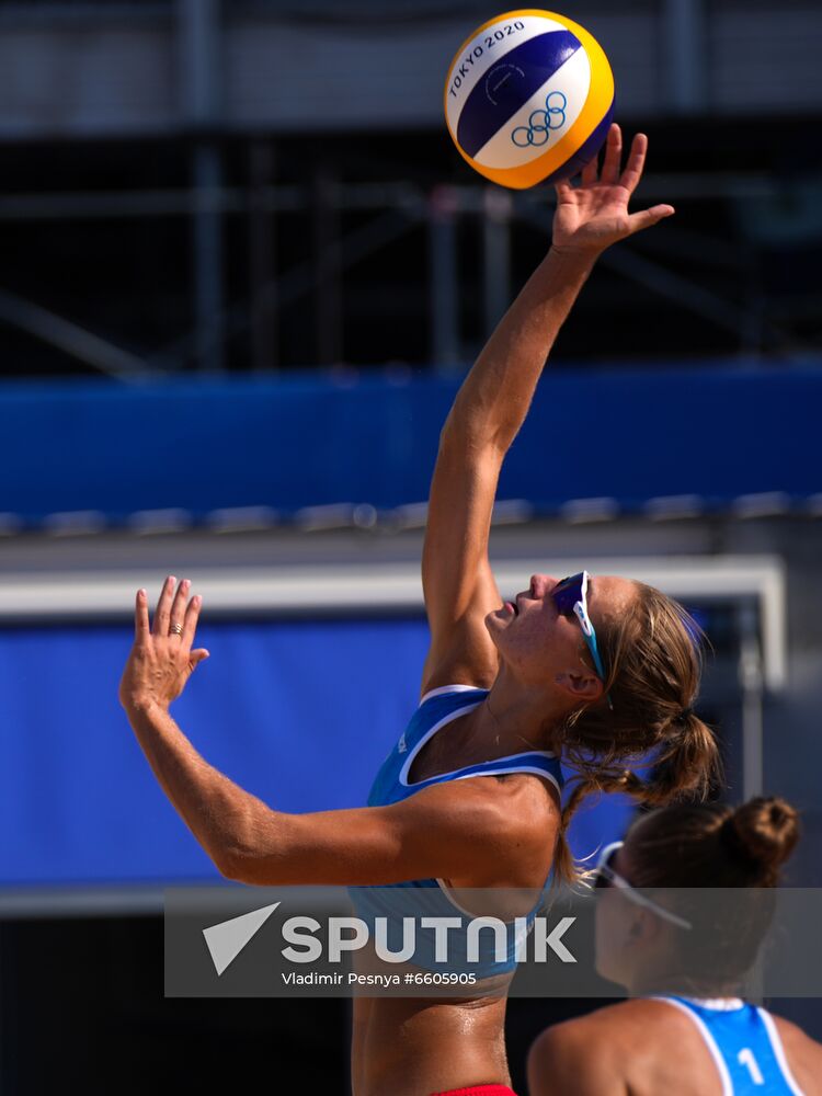 Japan Olympics 2020 Beach Volleyball Makroguzova/Kholomina - Menegatti/Orsi Toth