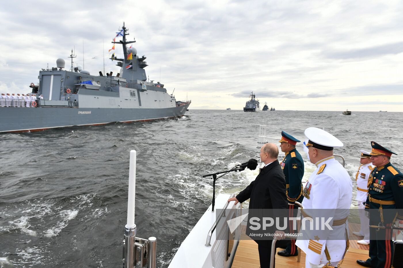 Russia Putin Main Navy Day Parade